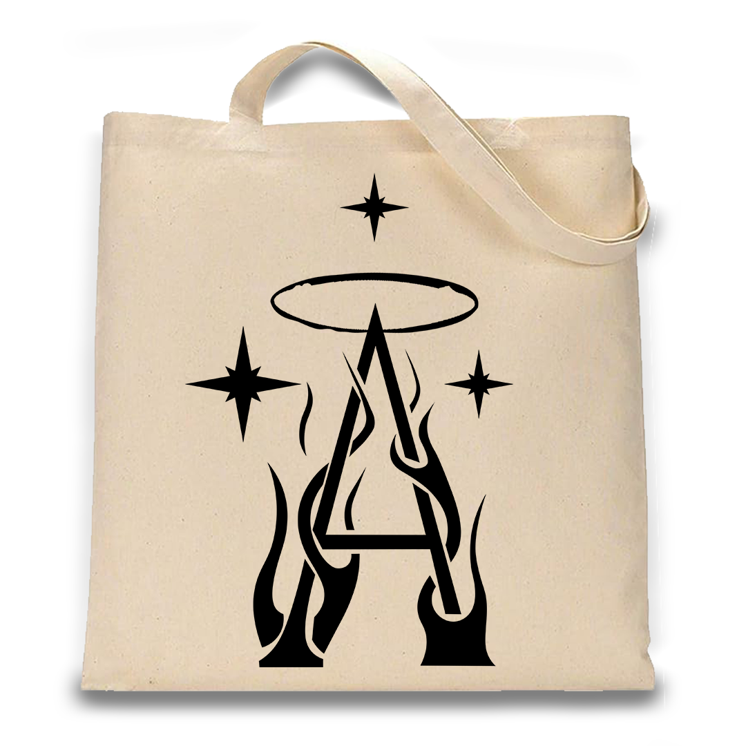 ミュージシャン GOD ONLY KNOWS ANGEL LOGO 2WAY TOTE BAG ミュージシャン GOD ONLY KNOWS ANGEL LOGO 2WAY TOTE BAG