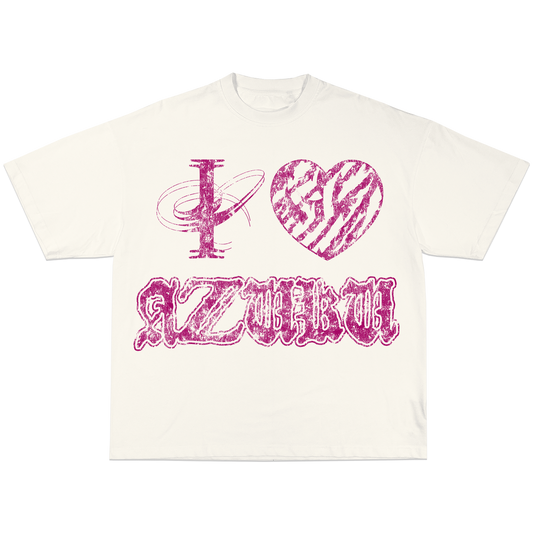 I LOVE AZUKU 2 - (OFF WHITE - MAGENTA)